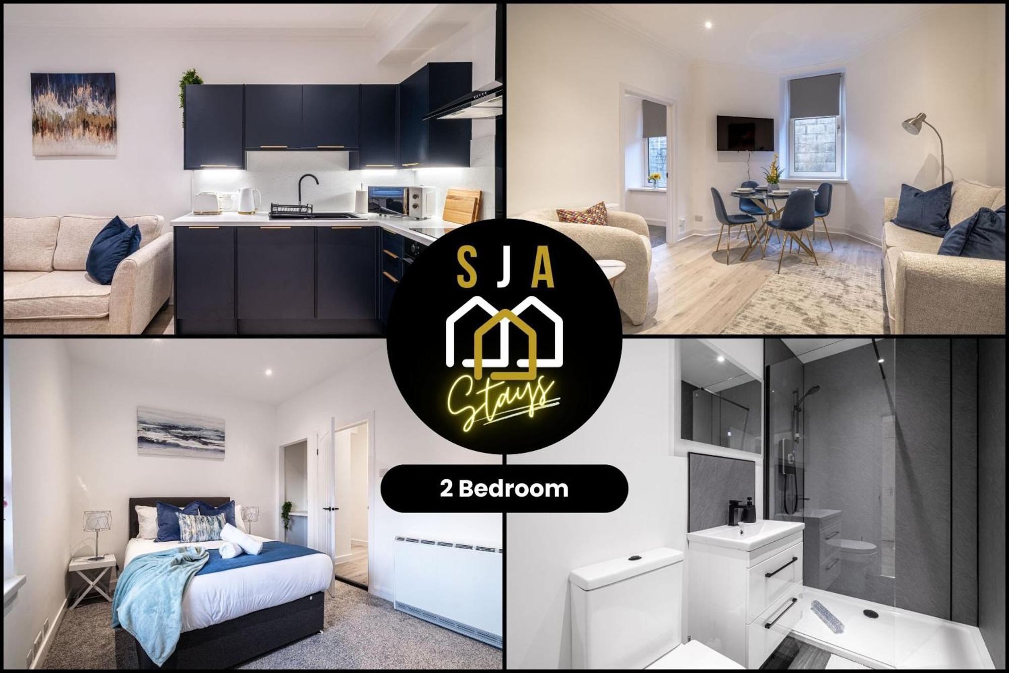 Holburn Hideaway - Sja Stays - Modern 2 Bed Apartment Aberdeen Esterno foto